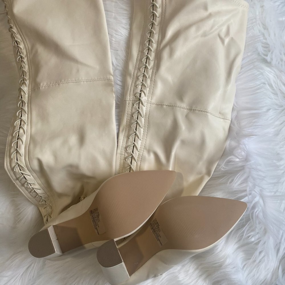 Tayson High Block Heel Boot Shoedazzle Size 10 Bo… - image 3